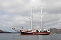 C'est l'un des bateaux qui assure le convoyage des visiteurs des Galapagos, d'île en île... galapagos,equateur. 