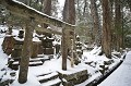 Située à 60 km d'Osaka, perchée à 800 m d'altitude, au plus près du ciel, Kôyasan est une petite ville monastique de 7000 habitants, qui abrite l'un des plus grands sites religieux du Japon. 110 temples-auberges invitent à la spiritualité. On y découvre un étrange et immense cimetière au milieu des cèdres géants. 200 000 stèles recouvrent les sépultures de personnages célèbres et aussi d'illustres inconnus... cimetiere,samourais,koyasan,japon. 