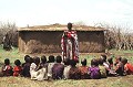 Peu de villages ont leur école. Le poids de la tradition "morane" reste important, malgré l'opposition de l'Etat. Cependant tous les Masaïs ne se destinent pas à devenirs pasteurs. Certains partent à la ville pour travailler dans le commerce ou le tourisme... masai,ethnie,ecole,kenya,tanzanie,afrique. 